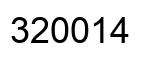Number 320014 black image