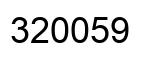 Number 320059 black image