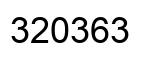 Number 320363 black image