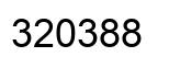 Number 320388 black image