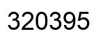 Number 320395 black image