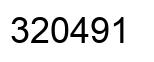 Number 320491 black image