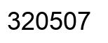 Number 320507 black image