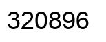 Number 320896 black image