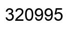 Number 320995 black image