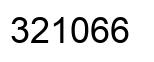 Number 321066 black image