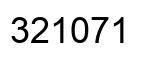 Number 321071 black image