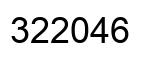 Number 322046 black image