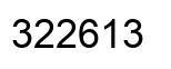 Número 322613 imagen negro