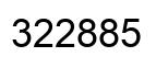 Number 322885 black image
