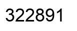 Number 322891 black image