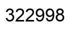 Número 322998 imagen negro
