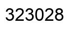 Number 323028 black image