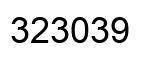 Número 323039 imagen negro