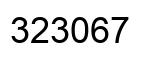 Número 323067 imagen negro