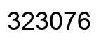 Número 323076 imagen negro