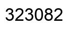 Number 323082 black image