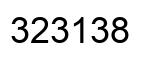 Number 323138 black image