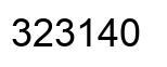 Number 323140 black image