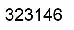 Número 323146 imagen negro