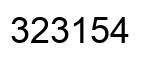 Número 323154 imagen negro