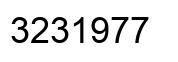Número 3231977 imagen negro