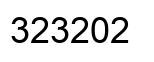 Number 323202 black image