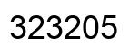 Number 323205 black image
