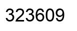 Number 323609 black image