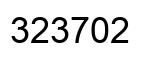 Number 323702 black image