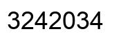 Número 3242034 imagen negro