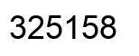 Número 325158 imagen negro
