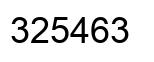 Número 325463 imagen negro