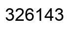 Número 326143 imagen negro