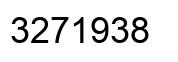 Number 3271938 black image