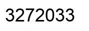 Number 3272033 black image