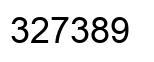 Número 327389 imagen negro