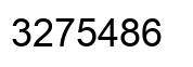 Number 3275486 black image