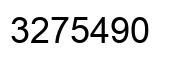 Number 3275490 black image