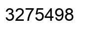 Number 3275498 black image