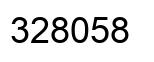 Number 328058 black image