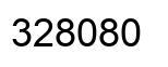 Number 328080 black image