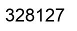 Number 328127 black image