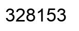 Number 328153 black image