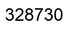 Number 328730 black image