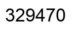 Number 329470 black image