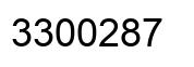 Number 3300287 black image