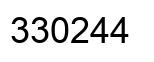 Number 330244 black image