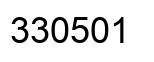 Number 330501 black image