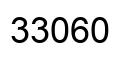 Number 33060 black image
